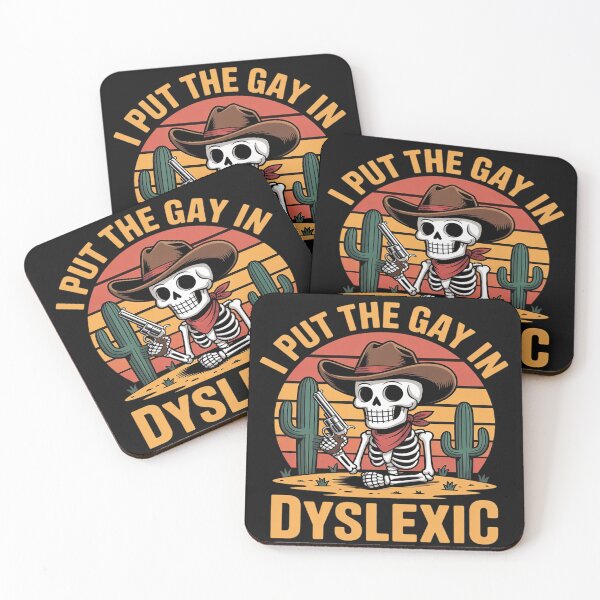 Item preview, Put The Gay In Dyslexic Funny Skeleton Meme designed and sold by tkhrbika.
