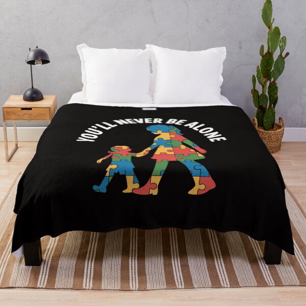 Item preview, You'll Never Be Alone Mother Son Daughter Autism Awareness designed and sold by czechascheledu.