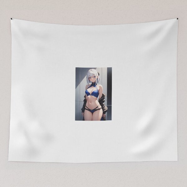Item preview, Morgan Le Fay FGO - Summer Berserker Anime Girl Tactical Blue Swimsuit designed and sold by iloveanimechibi.