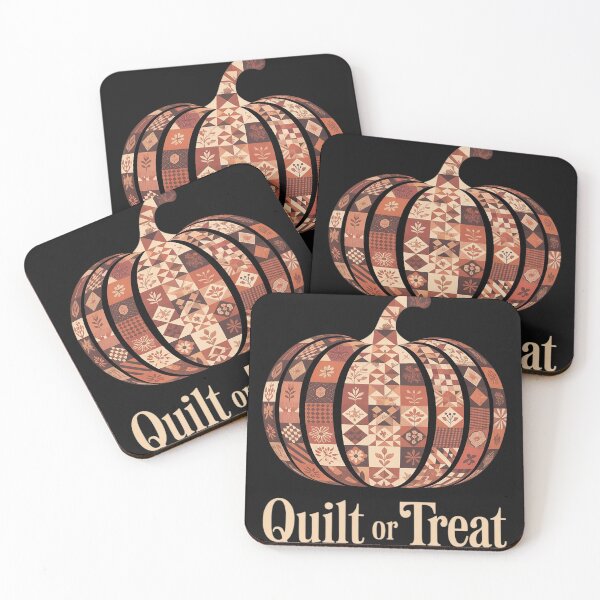 Item preview, Quilt or Treat Patchwork Pumpkin Quilters Autumn Halloween designed and sold by tkhrbika.