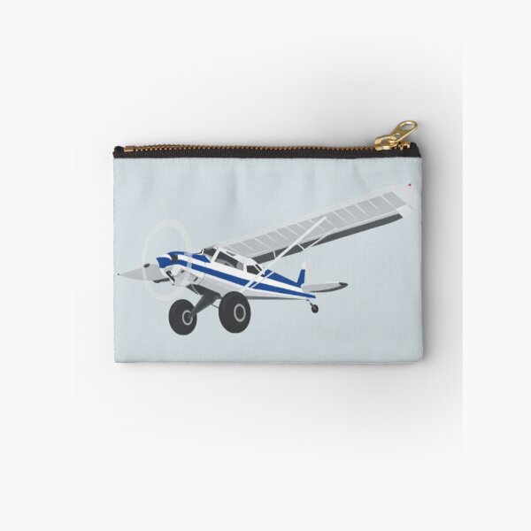 Item preview, big tire stol tailwheel airplane blue and white designed and sold by PilotandPlane.