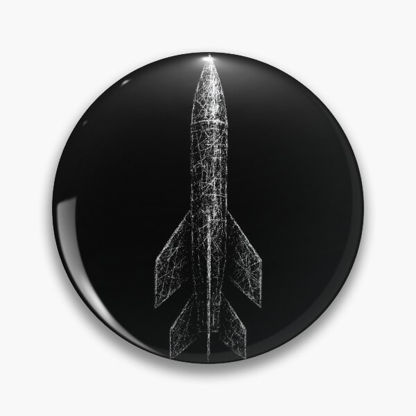 Item preview, Distressed Missile Silhouette – Grunge Military Weapon Art designed and sold by Mortisigil.