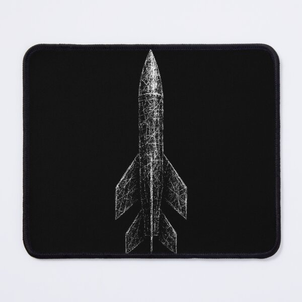 Item preview, Distressed Missile Silhouette – Grunge Military Weapon Art designed and sold by Mortisigil.