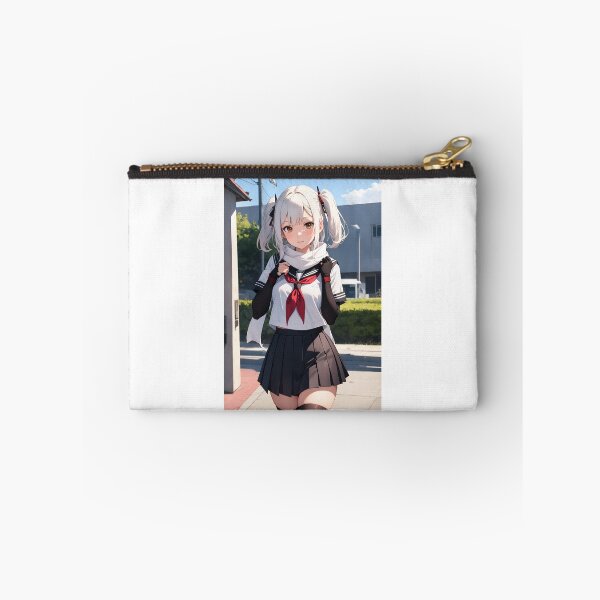 Item preview, Sendai KanColle - White Hair Ninja Schoolgirl Anime Twintails Art designed and sold by iloveanimechibi.