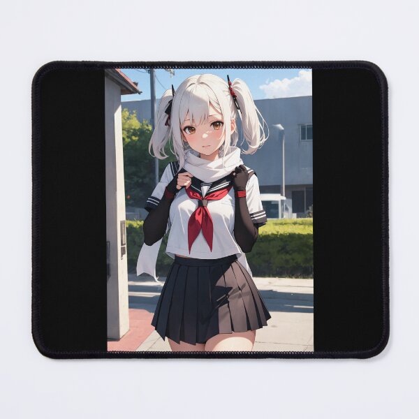 Item preview, Sendai KanColle - White Hair Ninja Schoolgirl Anime Twintails Art designed and sold by iloveanimechibi.
