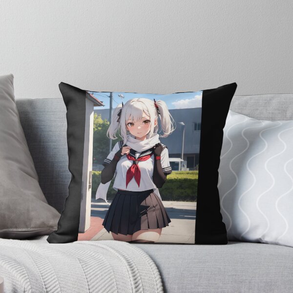 Item preview, Sendai KanColle - White Hair Ninja Schoolgirl Anime Twintails Art designed and sold by iloveanimechibi.