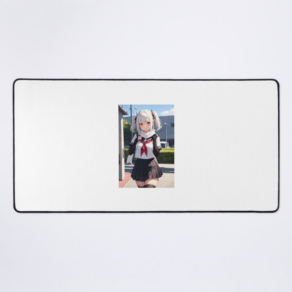 Item preview, Sendai KanColle - White Hair Ninja Schoolgirl Anime Twintails Art designed and sold by iloveanimechibi.
