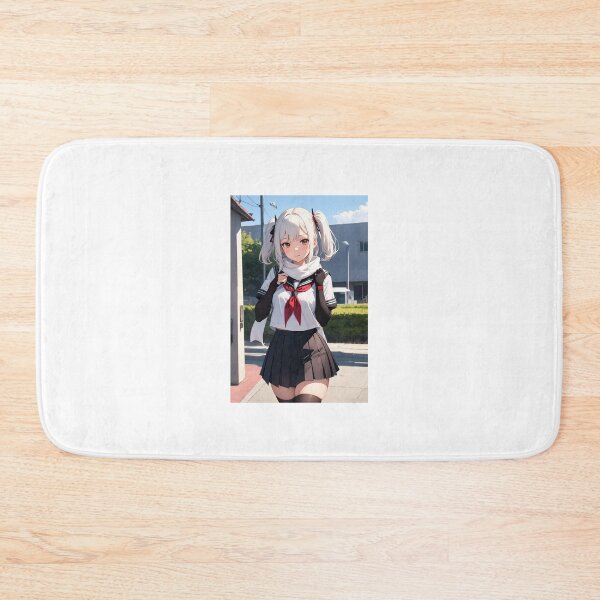 Item preview, Sendai KanColle - White Hair Ninja Schoolgirl Anime Twintails Art designed and sold by iloveanimechibi.