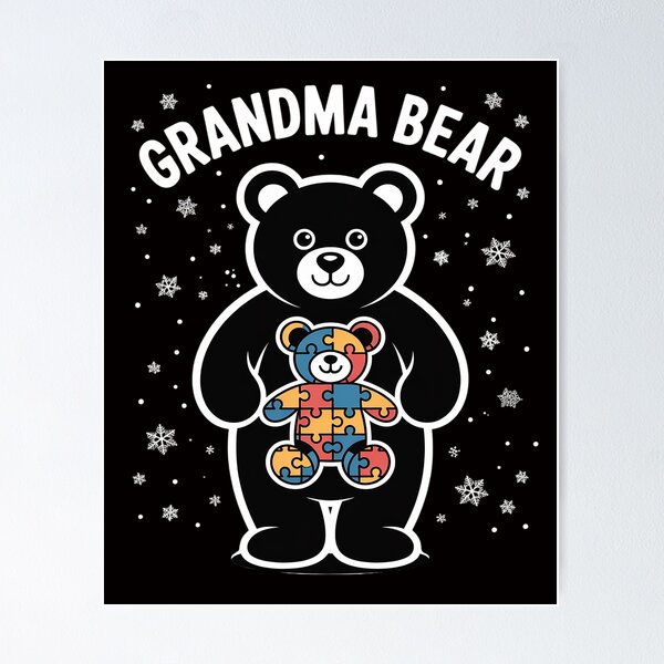 Item preview, Womens Grandma Bear Autism Awareness designed and sold by czechascheledu.