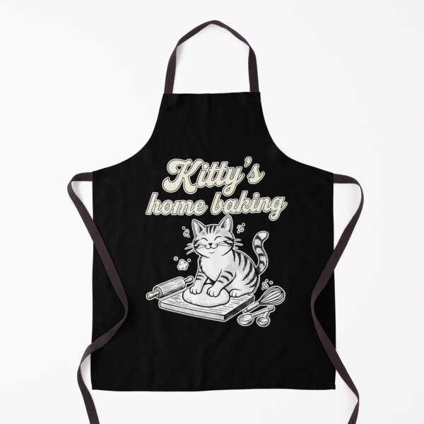 Item preview, Retro Kitty Home Baking Cute Cat Bakery Design designed and sold by ArcanePrintsxo.