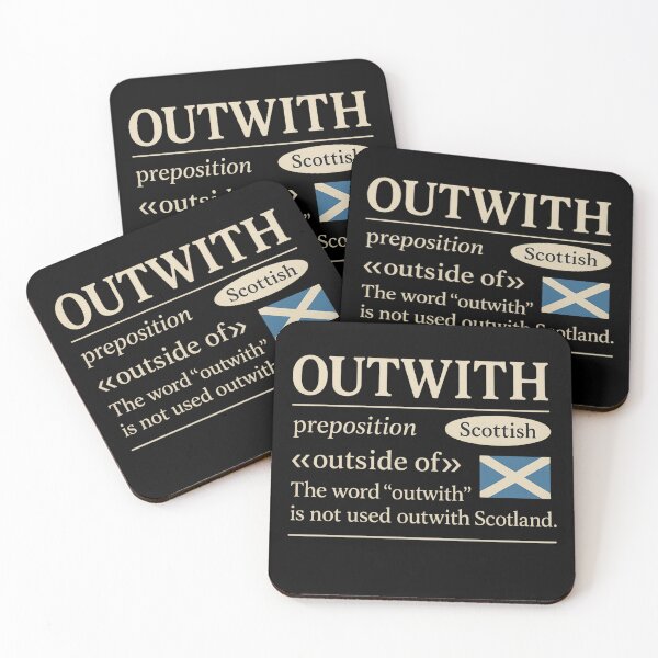 Item preview, Outwith Scottish Word Language Dictionary Definition Scotland flag designed and sold by ArcanePrintsxo.