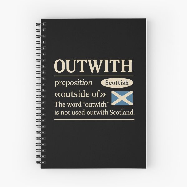 Item preview, Outwith Scottish Word Language Dictionary Definition Scotland flag designed and sold by ArcanePrintsxo.