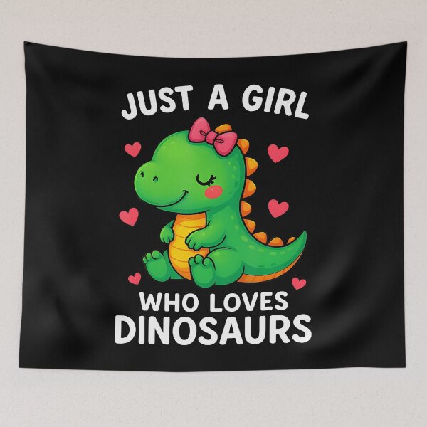 Item preview, Just A Girl Who Loves Dinosaurs Cute Dino Lover Women designed and sold by PaulaStokes2.