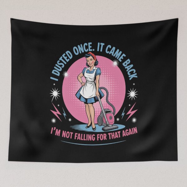 Item preview, Retro Housewife Cleaning I Dusted Once Sarcastic Humor designed and sold by countntenov.