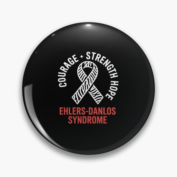Item preview, Courage Strength Hope Ehlers-Danlos Syndrome EDS Zebra designed and sold by repconomArt.