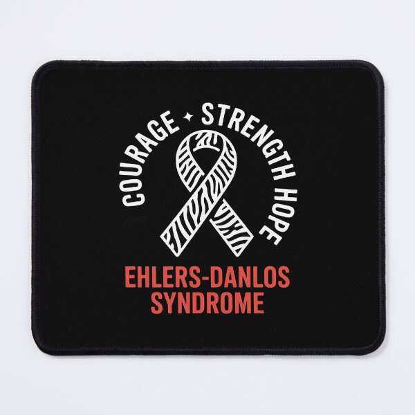 Item preview, Courage Strength Hope Ehlers-Danlos Syndrome EDS Zebra designed and sold by repconomArt.