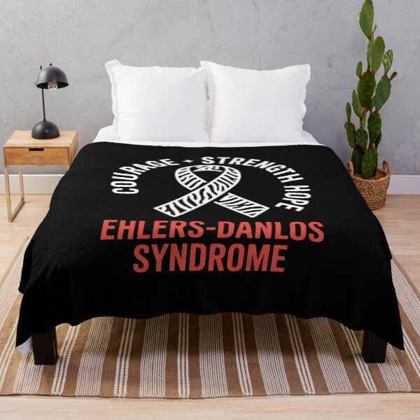 Item preview, Courage Strength Hope Ehlers-Danlos Syndrome EDS Zebra designed and sold by repconomArt.