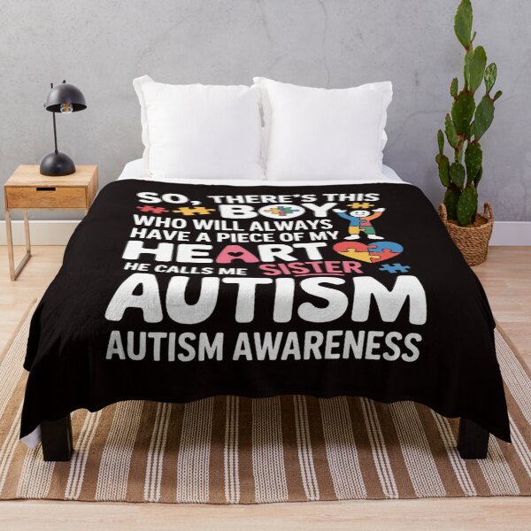 Item preview, There's This Boy He Calls Me Sister Autism Awareness designed and sold by lavethediso.