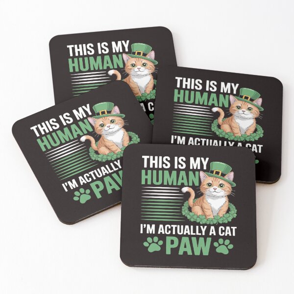 Item preview, This Is My Human Costume I'm Actually a Cat St Patrick's Day designed and sold by lavethediso.