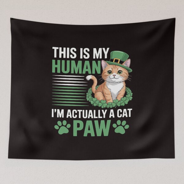 Item preview, This Is My Human Costume I'm Actually a Cat St Patrick's Day designed and sold by lavethediso.