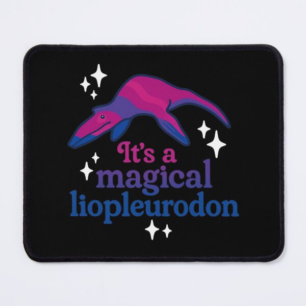 Item preview, It’s A Magical Liopleurodon Bi Pride Queer Meme designed and sold by ArcanePrintsxo.