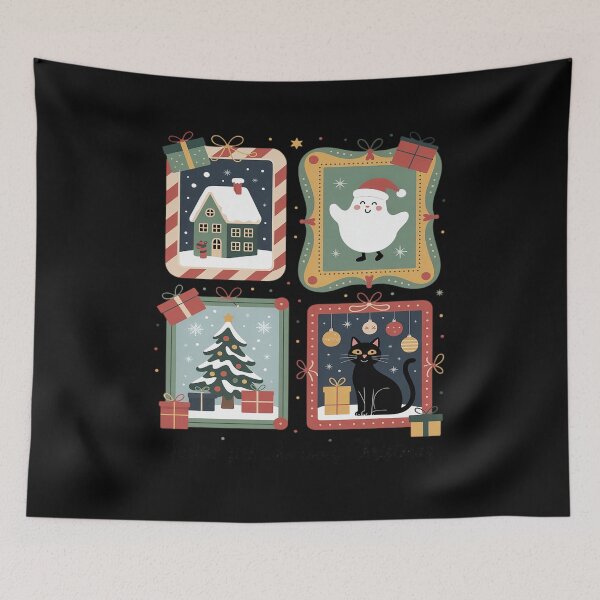Item preview, Retro Just A Loves Christmas Frame Cute Ghost Xmas designed and sold by countntenov.