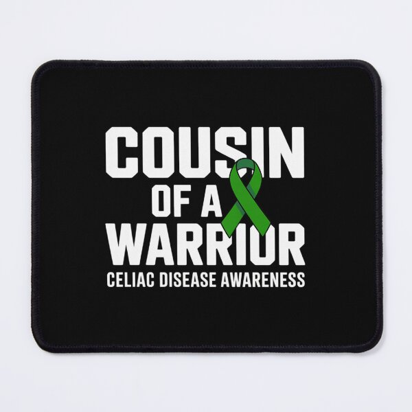Item preview, Cousin of a Warrior Green Ribbon Celiac Disease Awareness designed and sold by repconomArt.