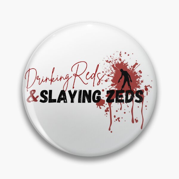 Item preview, Drinking Reds & Slaying Zeds designed and sold by RoarCatReads.