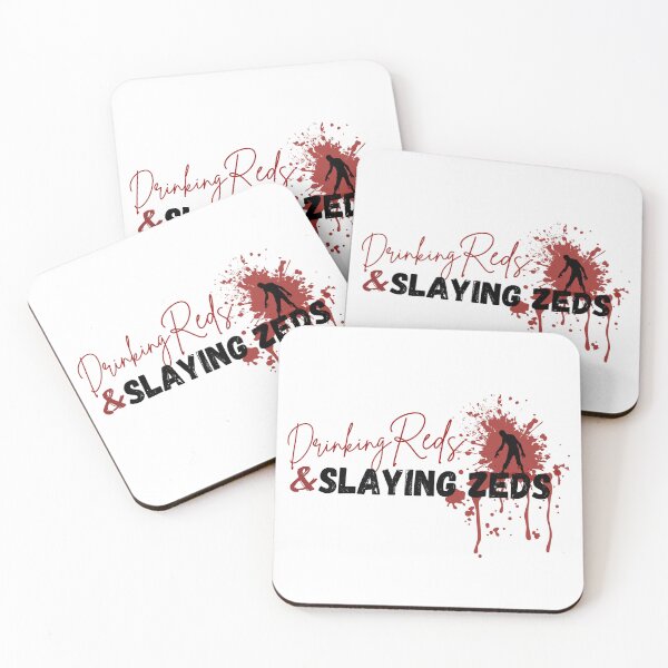 Item preview, Drinking Reds & Slaying Zeds designed and sold by RoarCatReads.