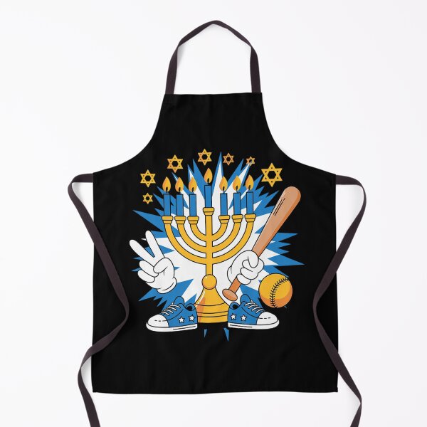 Item preview, Retro Menorah Playing Softball Happy Hanukkah PJS designed and sold by countntenov.