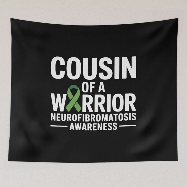 Item preview, Cousin of a Warrior NF1 Neurofibromatosis Awareness designed and sold by repconomArt.