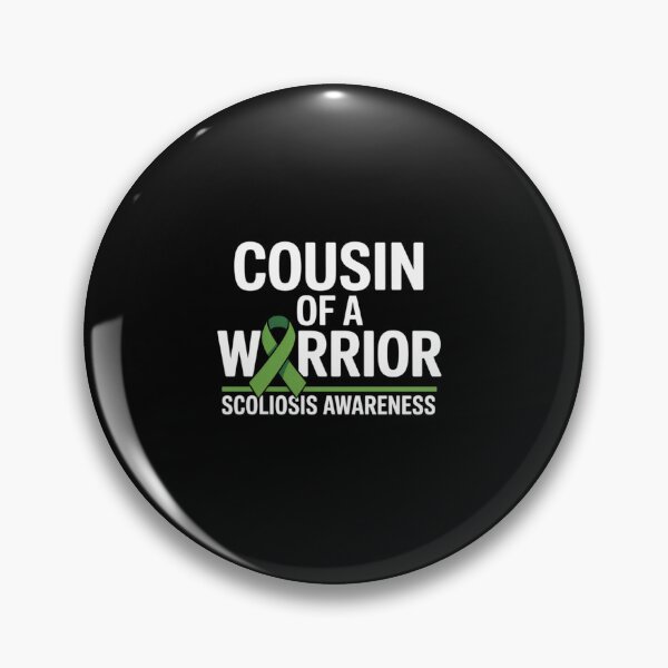 Item preview, Cousin of a Warrior Scoliosis Awareness designed and sold by repconomArt.