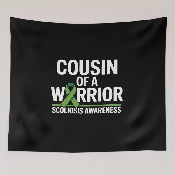Item preview, Cousin of a Warrior Scoliosis Awareness designed and sold by repconomArt.