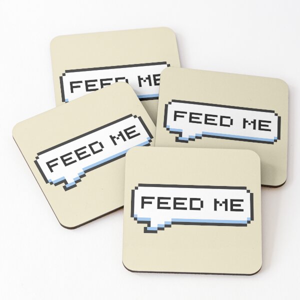 Item preview, Feed Me Sticker designed and sold by Potato Quality Prints.