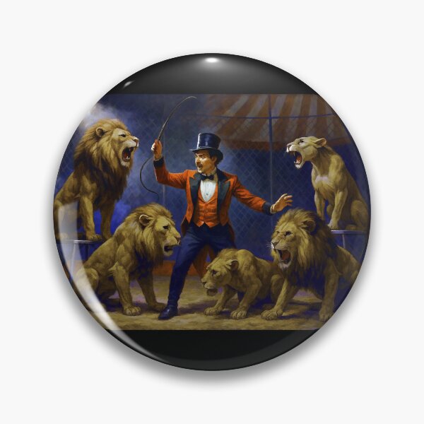 Item preview, Circus Lion Tamer Performing with the Lions designed and sold by CarolM.