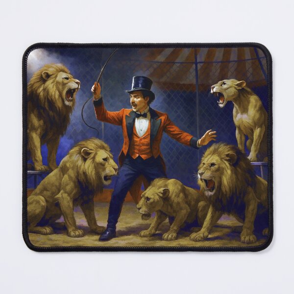Item preview, Circus Lion Tamer Performing with the Lions designed and sold by CarolM.