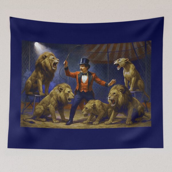 Item preview, Circus Lion Tamer Performing with the Lions designed and sold by CarolM.