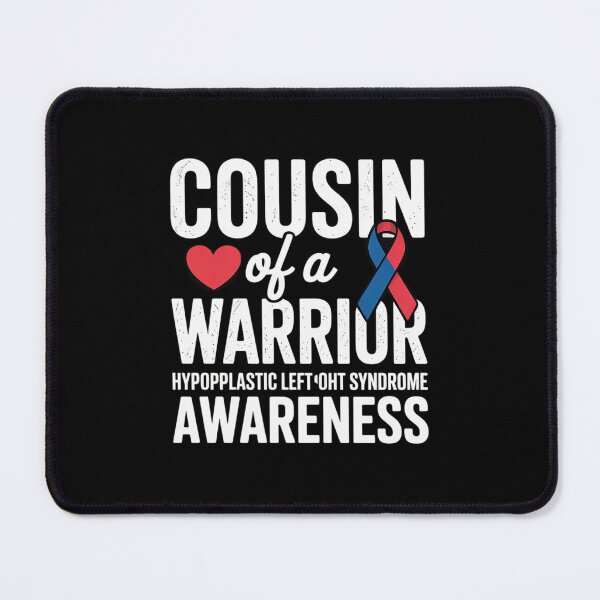 Item preview, Cousin Of A Warrior, Red & Blue Ribbon HLHS Awareness designed and sold by repconomArt.