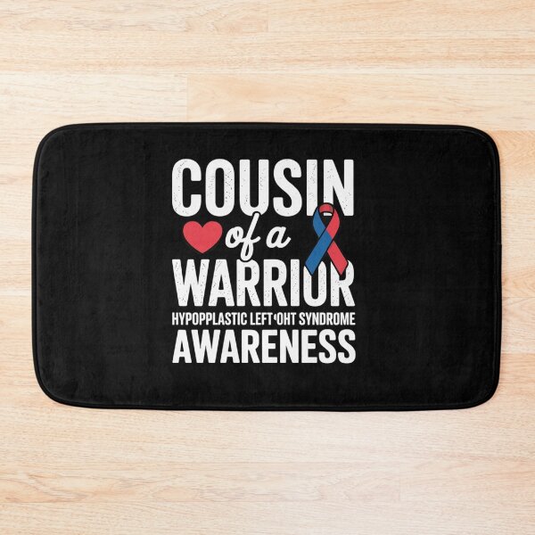 Item preview, Cousin Of A Warrior, Red & Blue Ribbon HLHS Awareness designed and sold by repconomArt.