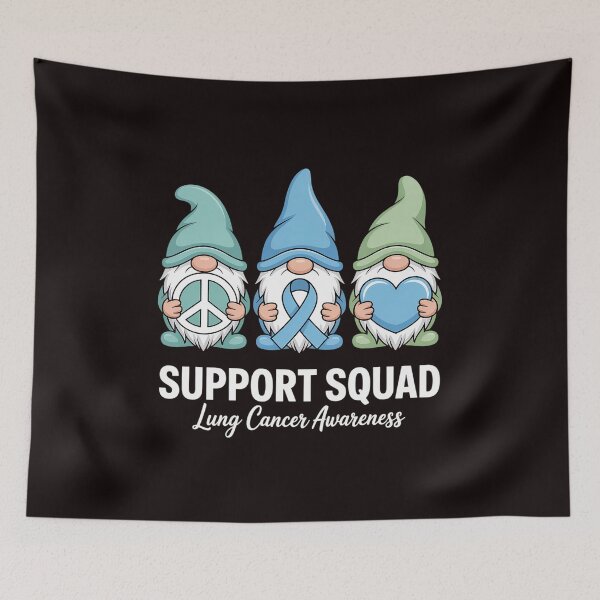 Item preview, Support Squad Gnomes Lung Cancer Month Awareness Ribbon designed and sold by lavethediso.