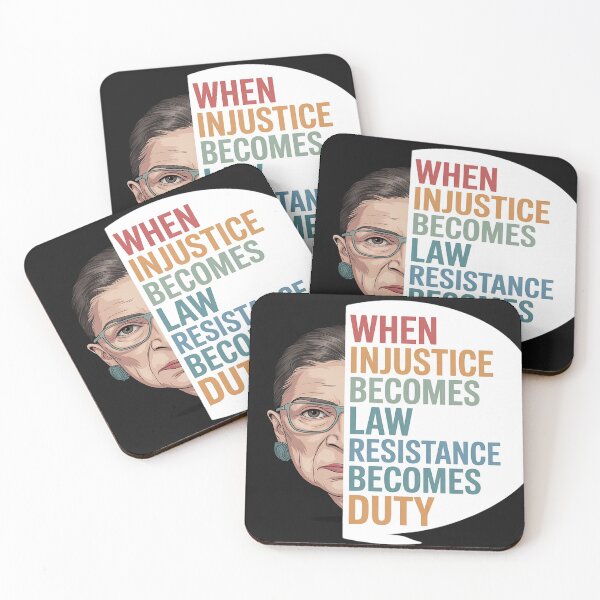 Item preview, RBG Shirt, When Injustice Becomes Law Resistance Becomes Duty designed and sold by lamsaoniutoi.