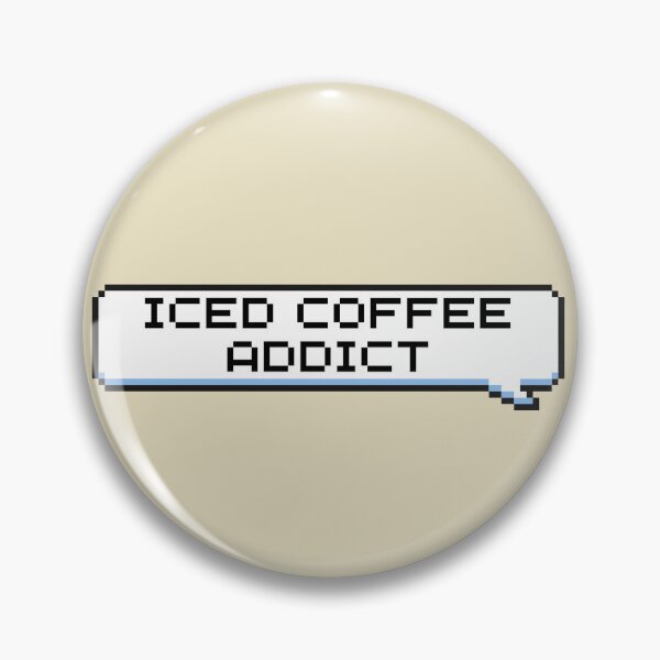 Item preview, Iced Coffee Addict Sticker designed and sold by Potato Quality Prints.