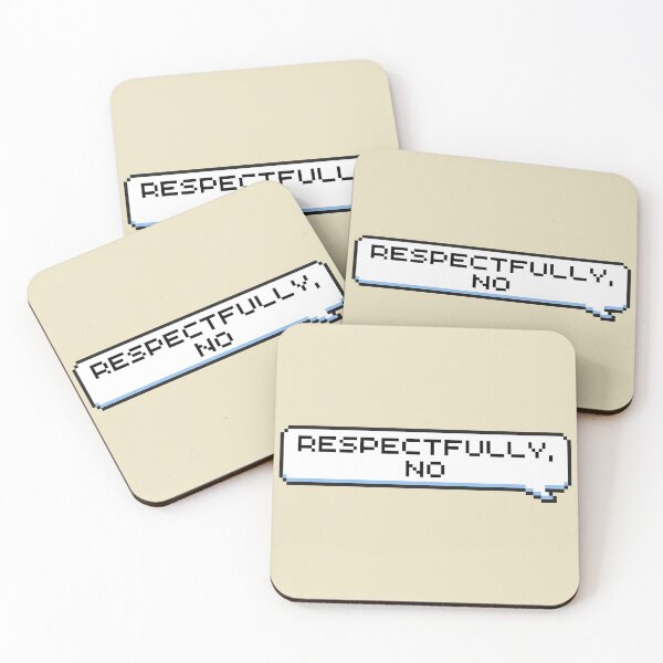 Item preview, Respectfully, No Sticker designed and sold by Potato Quality Prints.