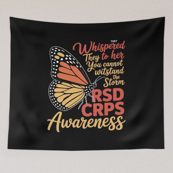 Item preview, CRPS Awareness Complex Regional Pain Syndrome Butterfly designed and sold by repconomArt.