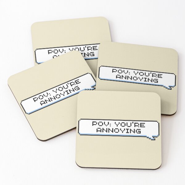 Item preview, POV: You're Annoying Sticker designed and sold by Potato Quality Prints.