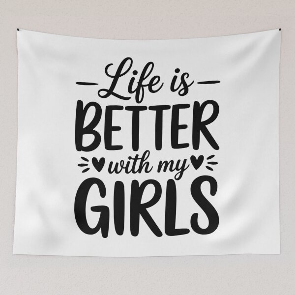 Item preview, Life is Better with My Girls Mom Of Girls designed and sold by Morphologiona.