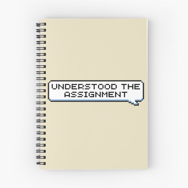 Item preview, Understood the Assignment Sticker designed and sold by Potato Quality Prints.