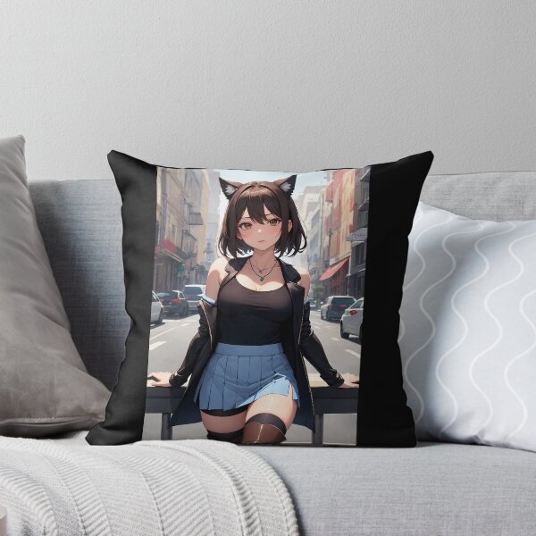 Item preview, Rinoa Heartilly FFVIII - Catgirl Anime Urban Streetwear Final Fantasy Art designed and sold by iloveanimechibi.