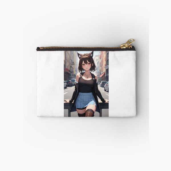 Item preview, Rinoa Heartilly FFVIII - Catgirl Anime Urban Streetwear Final Fantasy Art designed and sold by iloveanimechibi.