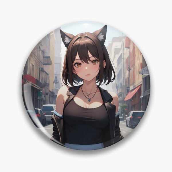 Item preview, Rinoa Heartilly FFVIII - Catgirl Anime Urban Streetwear Final Fantasy Art designed and sold by iloveanimechibi.